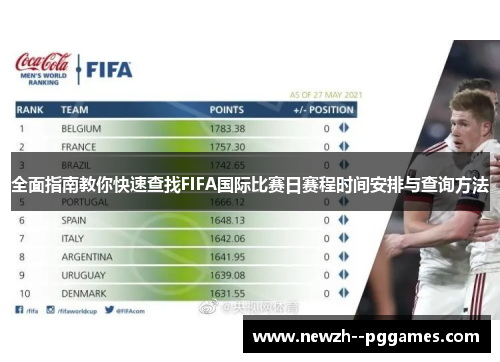 全面指南教你快速查找FIFA国际比赛日赛程时间安排与查询方法